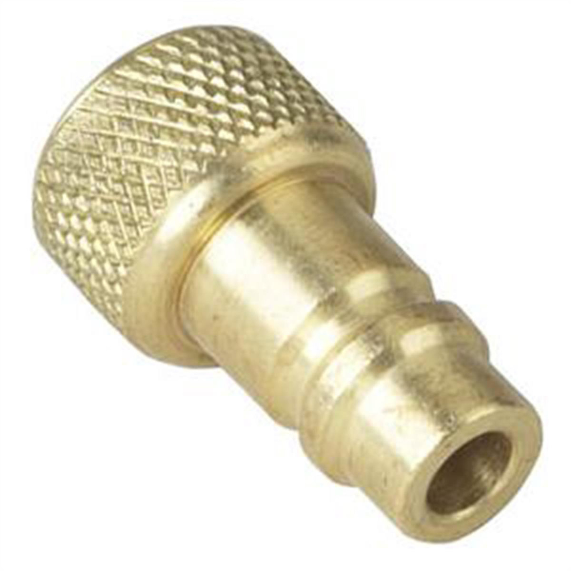 Robinair Low Side Tank Adapter — 1/2in. ACME Female x Low-Side R-134a Coupler, Brass, Model# ROB16301